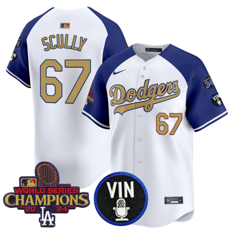 Men Los Angeles Dodgers #67 Scully white Sakura Edition Nike MLB 2025 Jersey style5